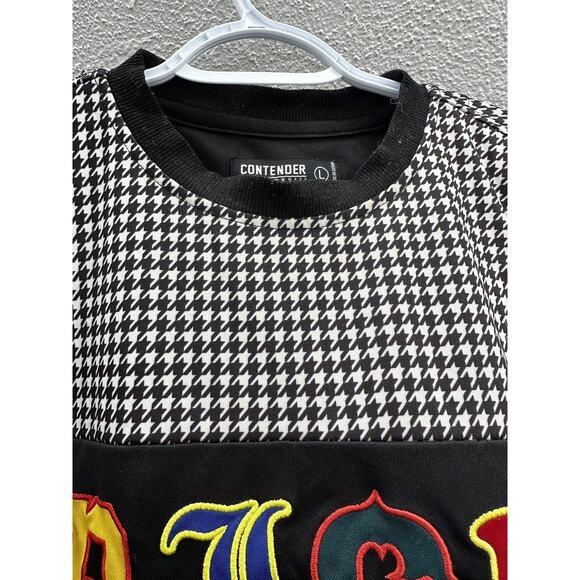 Contender MCMLXXXVIII Mens Pullover Size Large Long Sleeve Rich Money Power - Picture 4 of 14